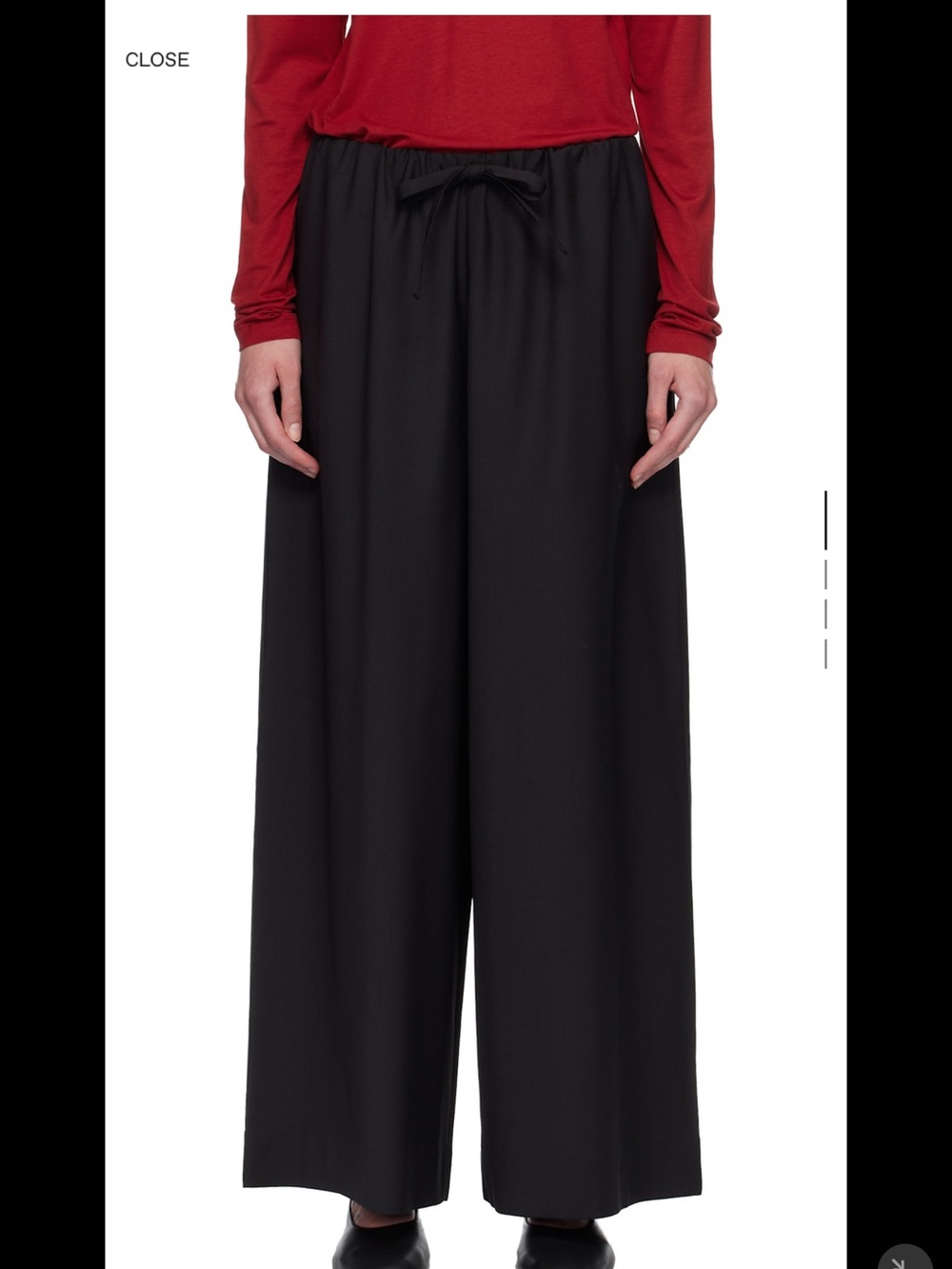 NWT Toteme Black Wool Dinner Trousers